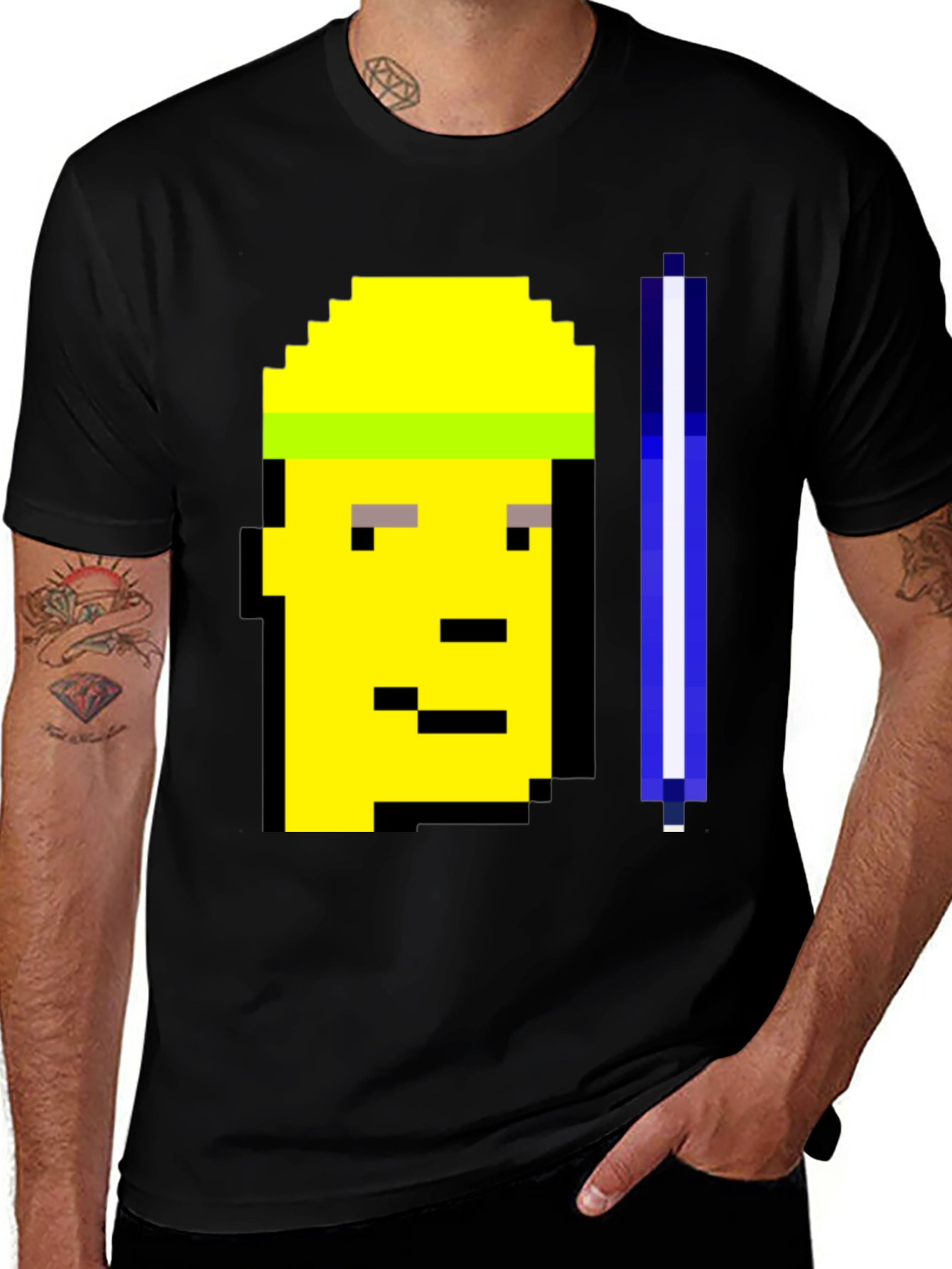 Variant 26 of Pixel Art T-Shirt - Crypto Punk Style