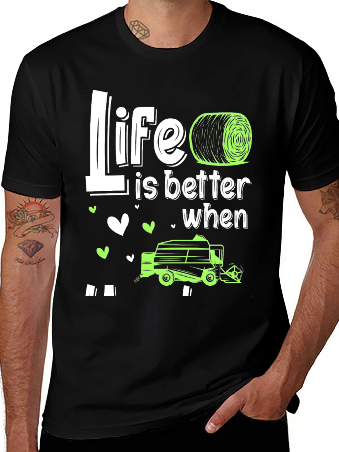 Variant 5 of Life is Better with Hay Baler T-Shirt