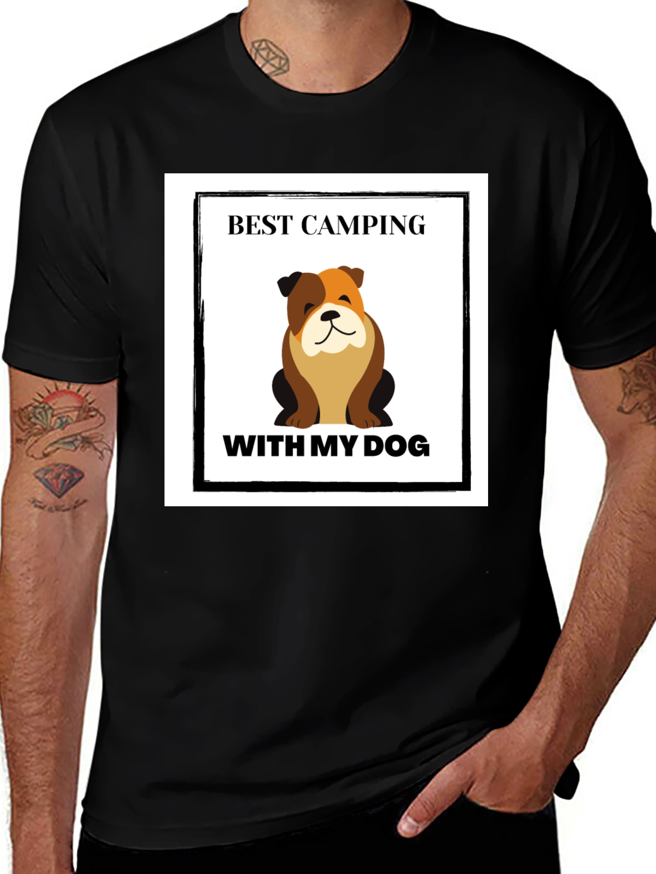 Variant 9 of Best Camping with my Dog Graphic T-Shirt