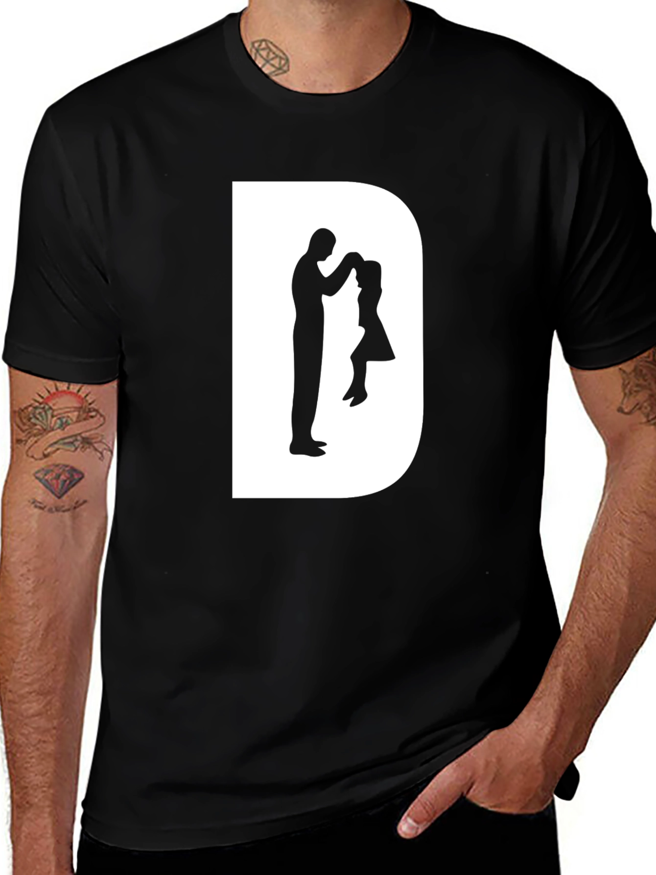 Variant 21 of Dad & Daughter Black Tee - Father's Day Gift