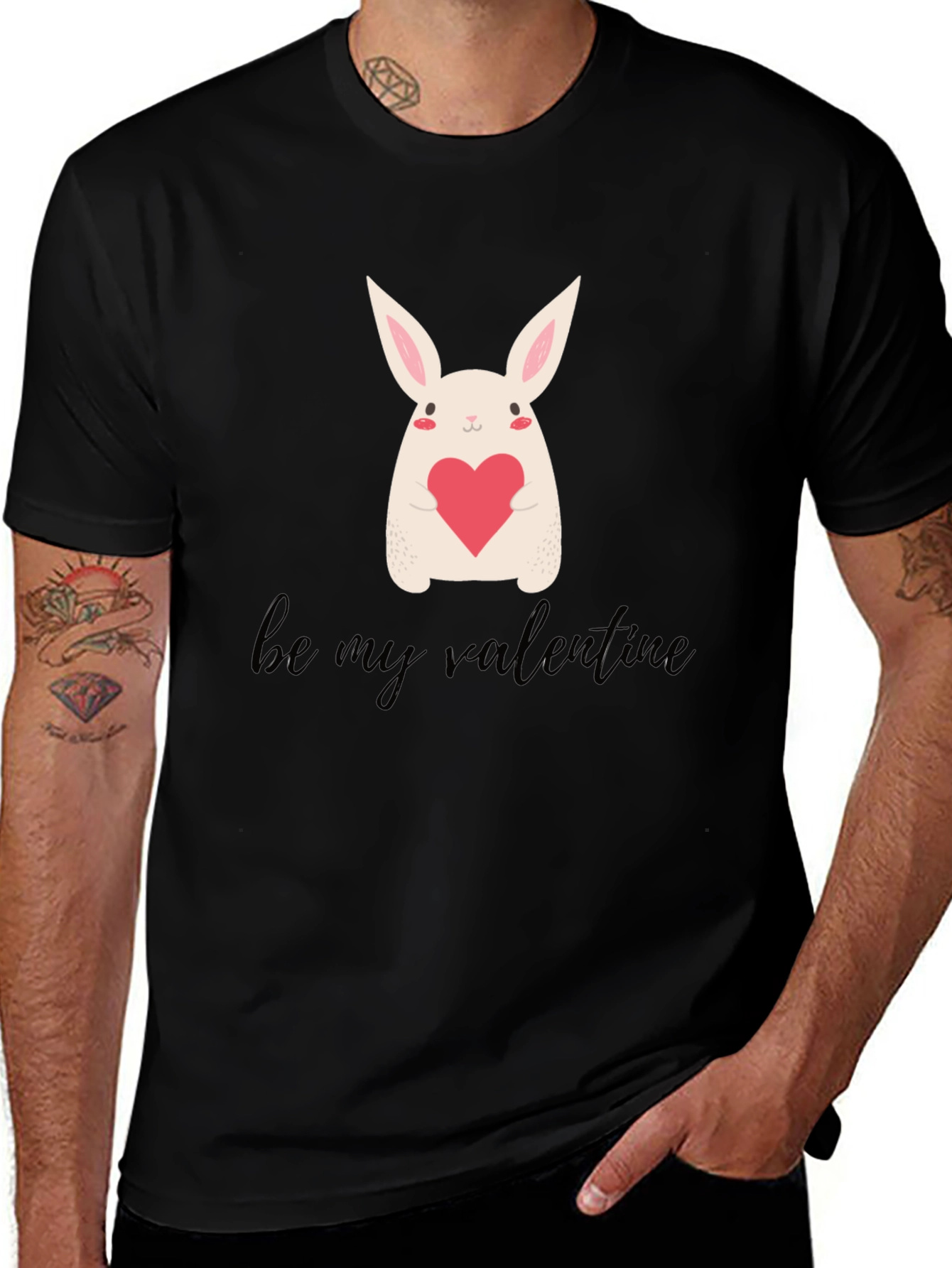 Variant 23 of Be My Valentine Bunny T-Shirt