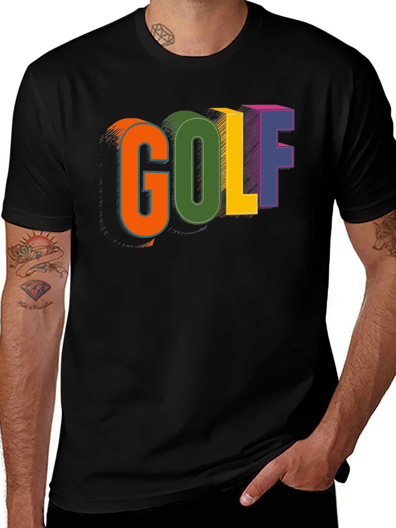 Variant 30 of Bold "GOLF" Graphic T-Shirt - Stylish & Comfortable