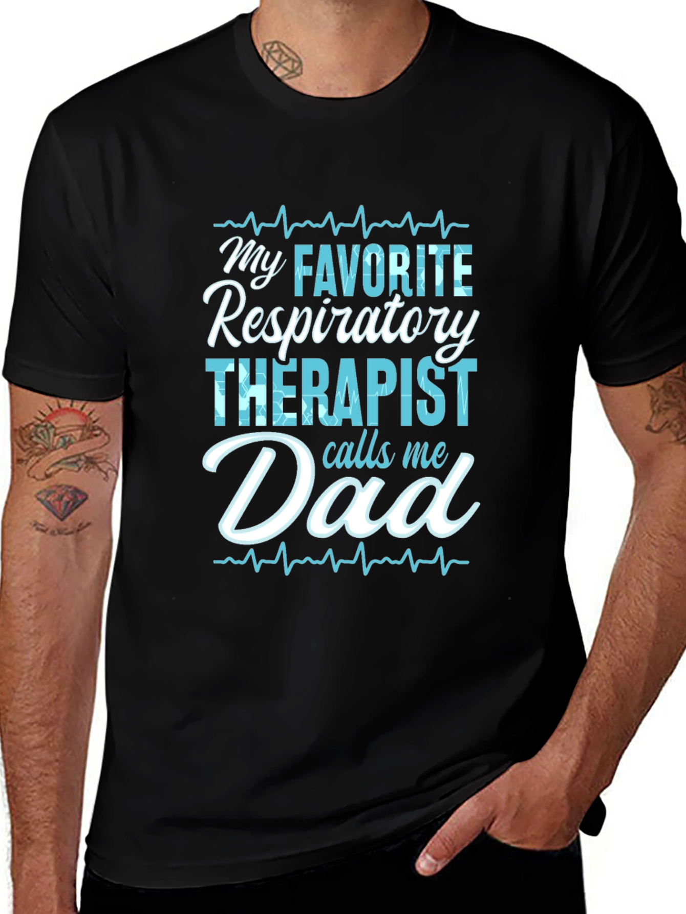 Variant 20 of Respiratory Therapist Dad T-Shirt