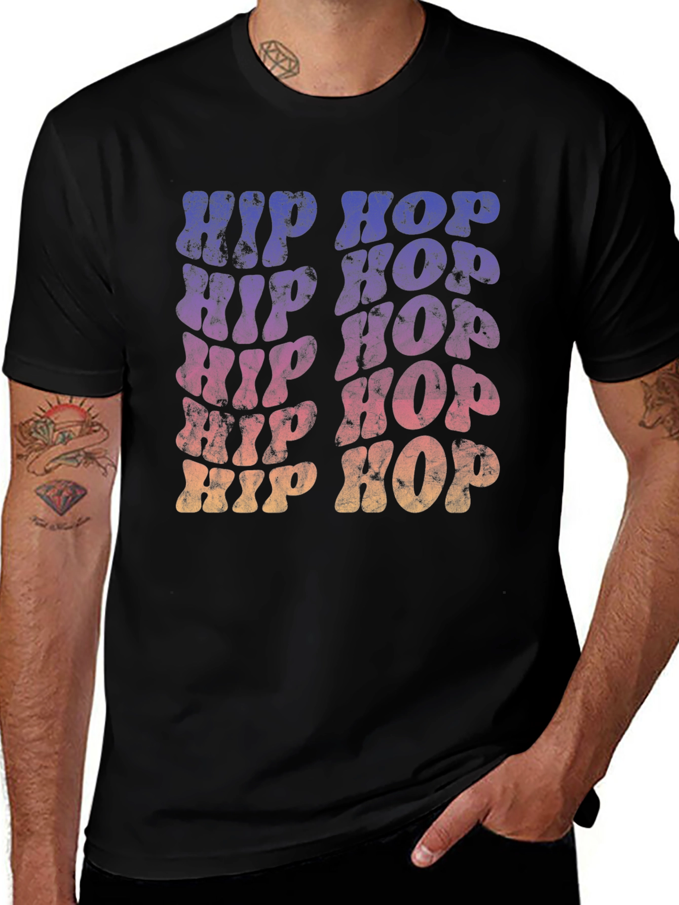 Variant 15 of Retro Hip Hop Graphic Tee