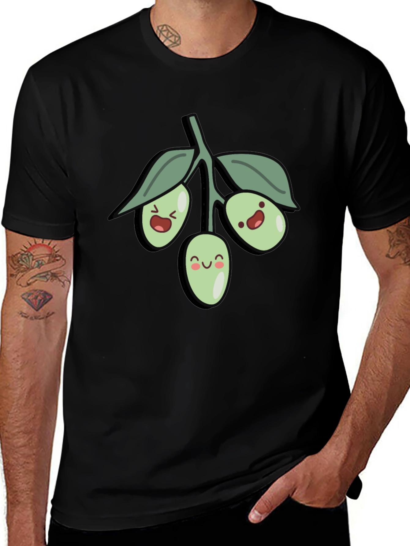 Variant 23 of Olive You T-Shirt - Cute Graphic Tee