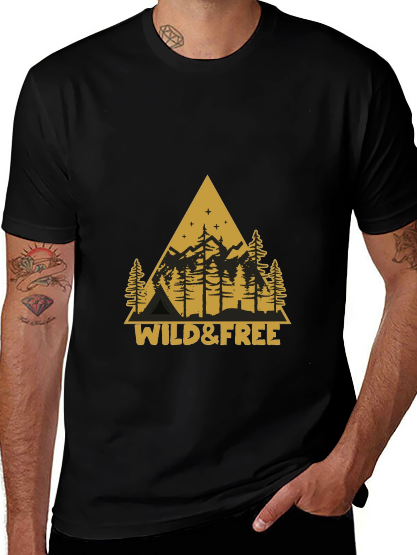 Variant 22 of Wild & Free Graphic T-Shirt - Adventure Awaits!