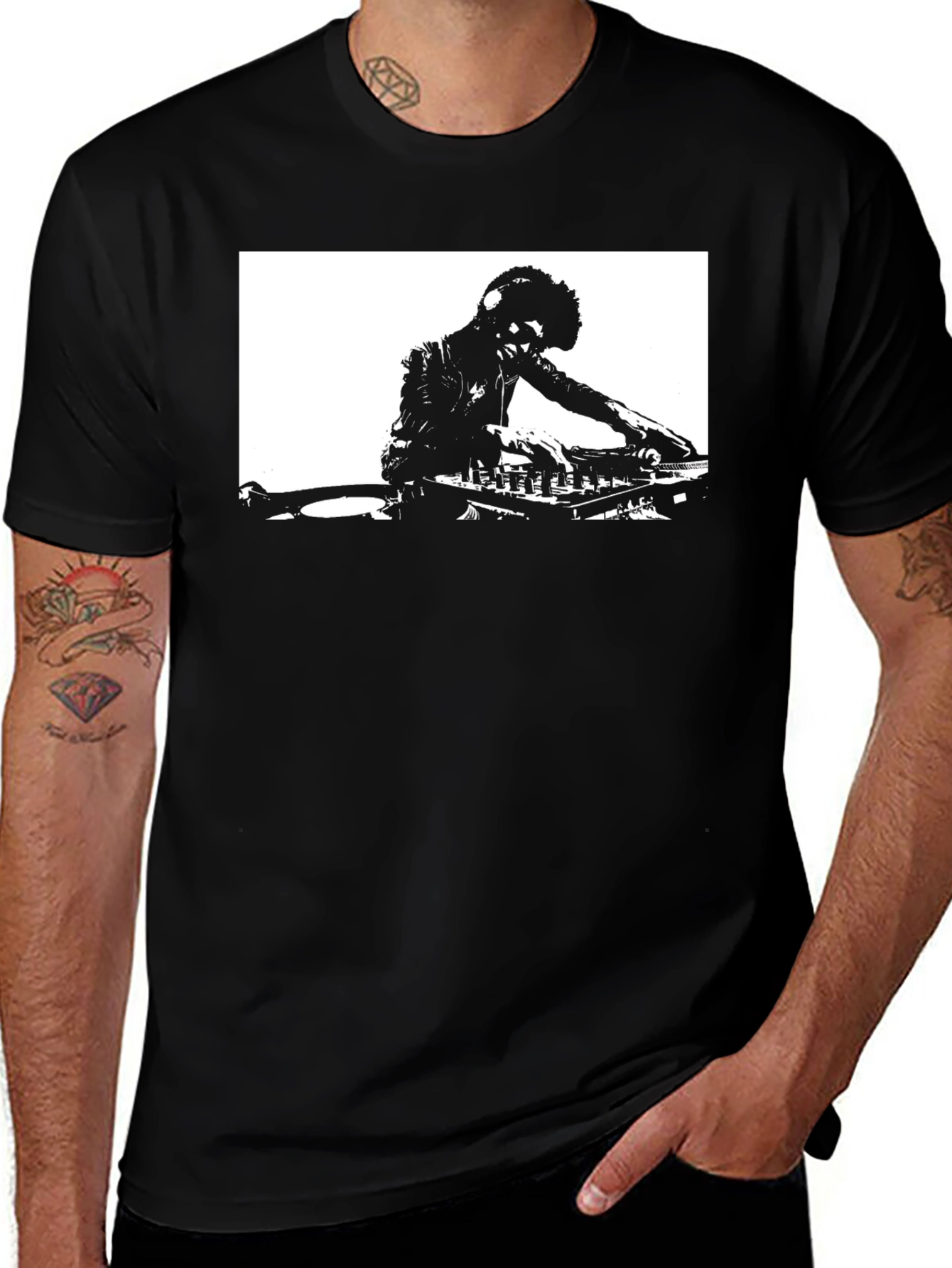 DJ Graphic Tee - Black Unisex T-Shirt