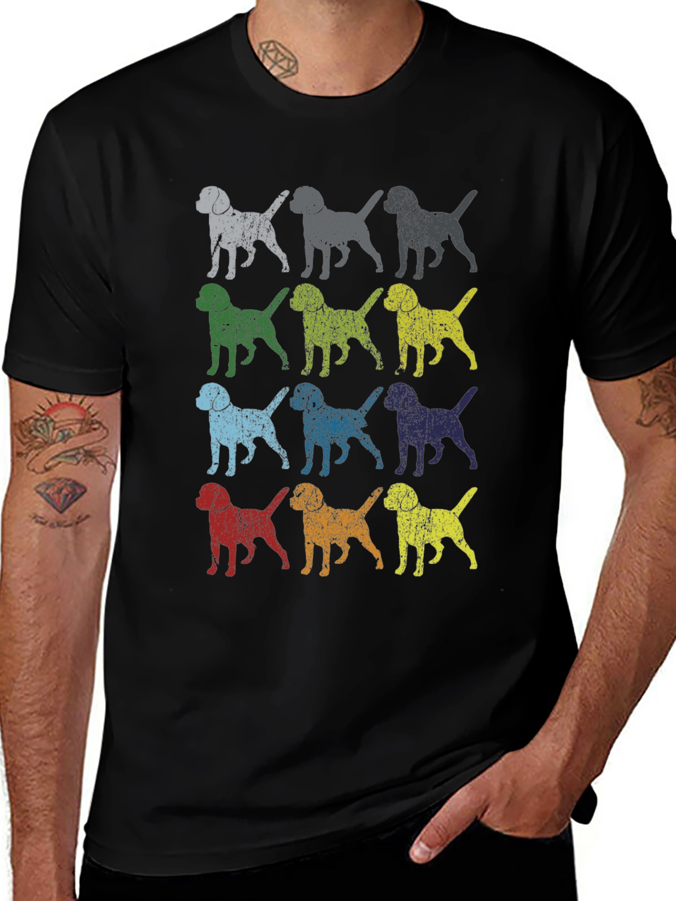 Variant 18 of Vintage Dog Breed Print T-Shirt