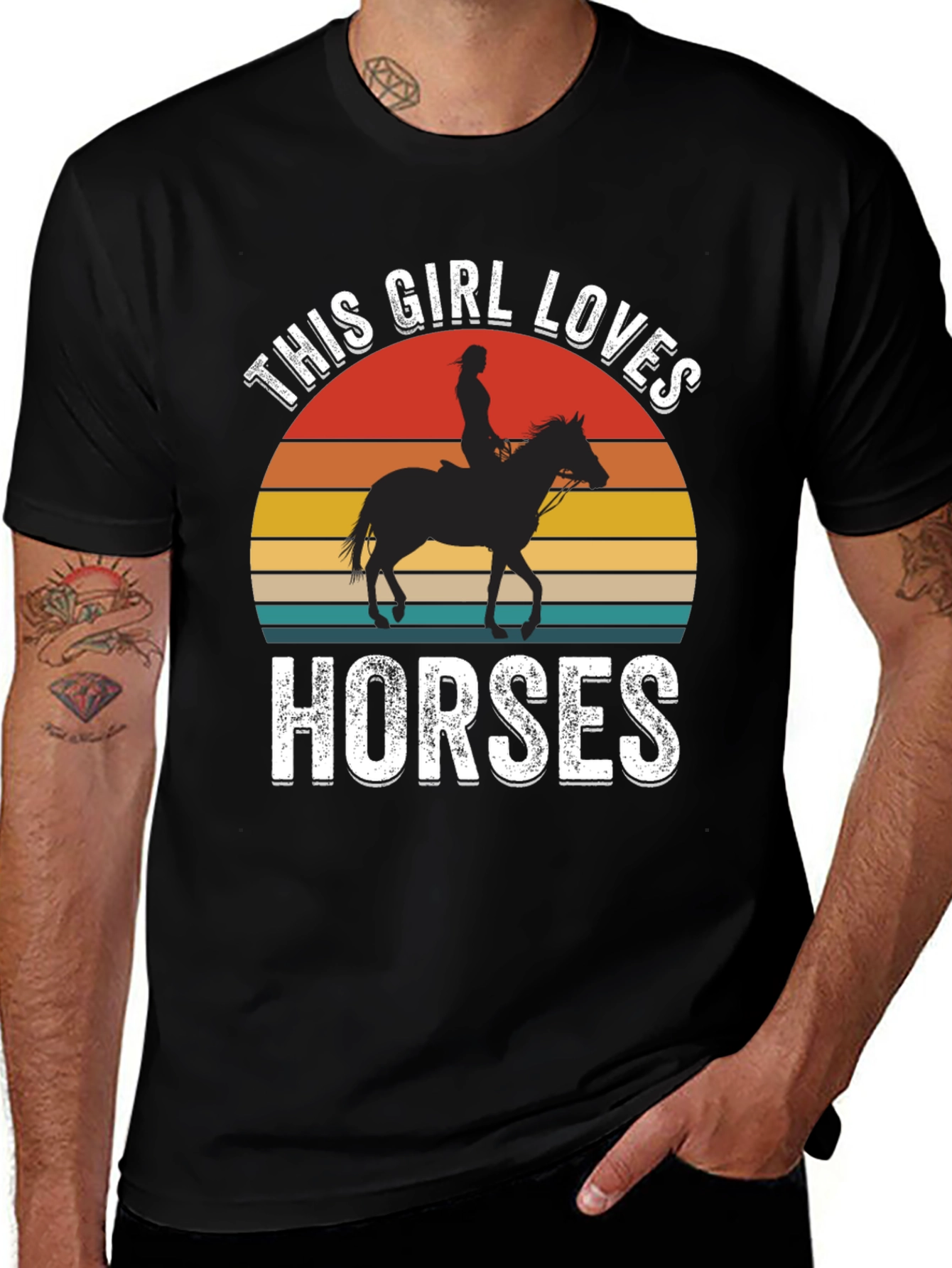 Variant 3 of This Girl Loves Horses T-Shirt