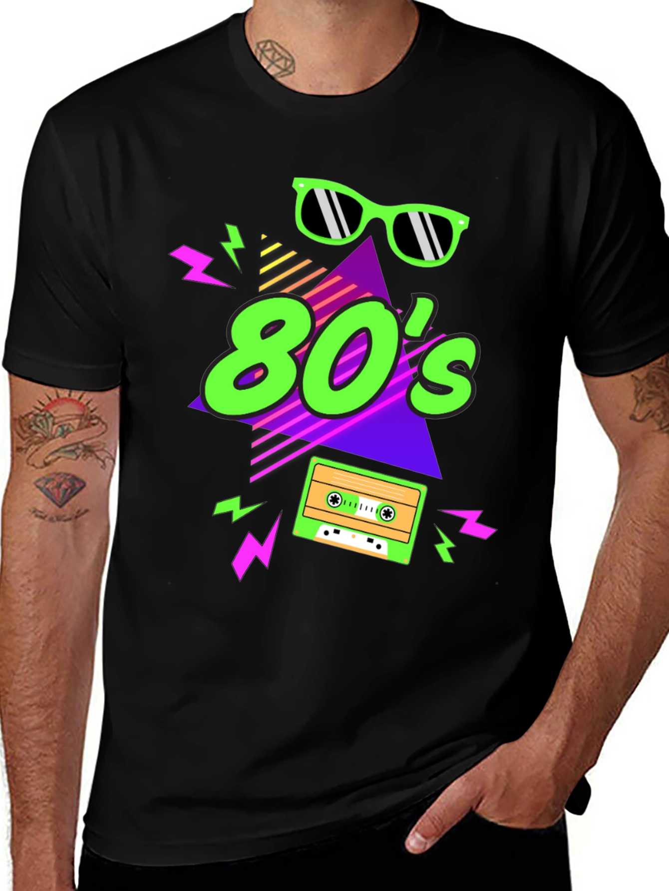 Variant 6 of Retro 80s Style Graphic Tee