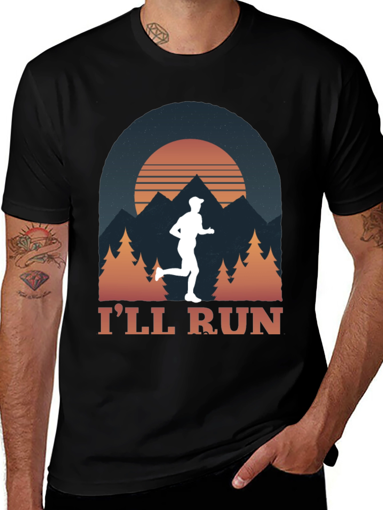 Variant 29 of I'll Run T-Shirt Outdoor Graphic Tee