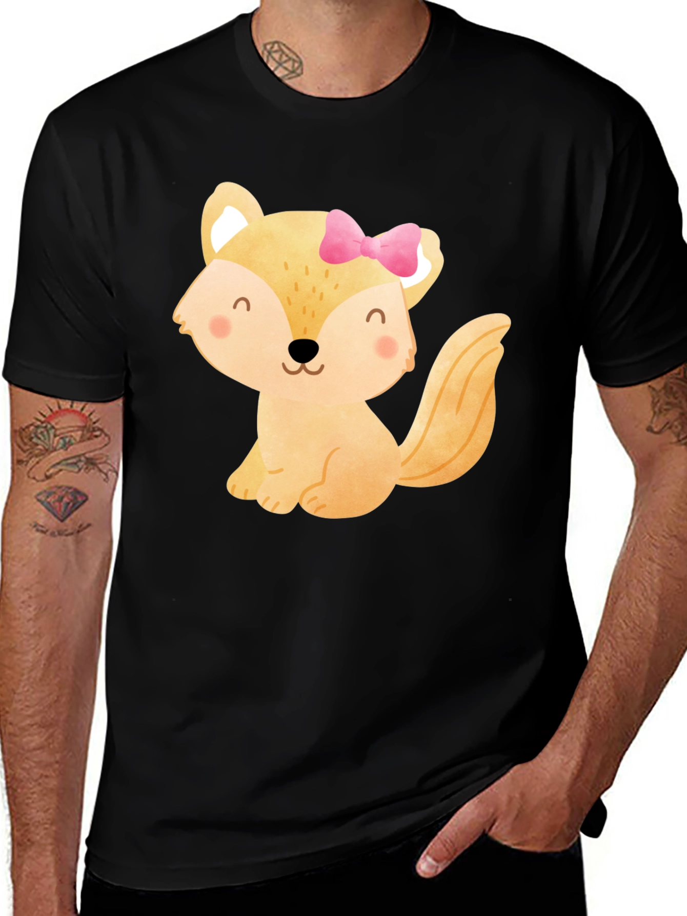 Variant 27 of Cute Cartoon Fox T-Shirt