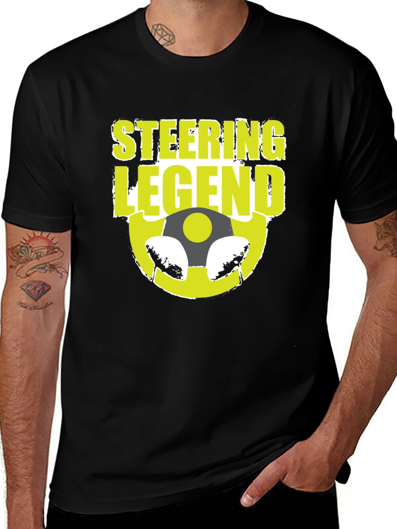Variant 9 of Steering Legend Graphic Tee - Driver's Gift