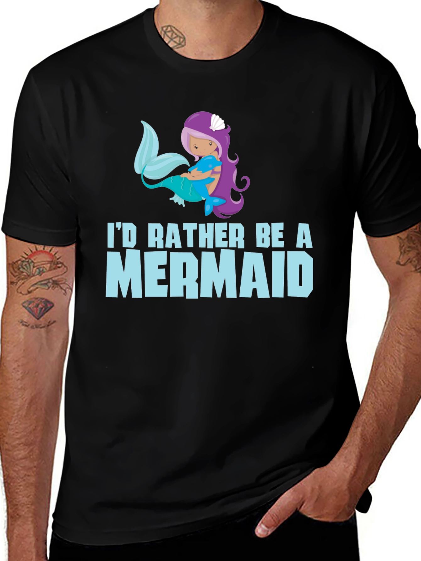 Variant 19 of I'd Rather Be a Mermaid T-Shirt