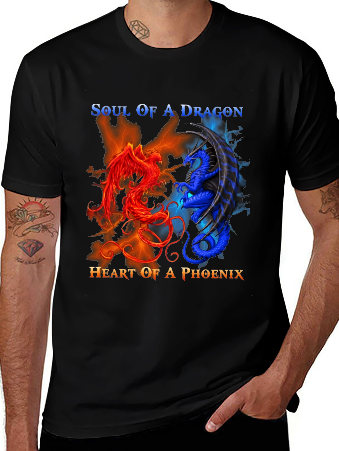 Variant 10 of Soul of a Dragon Heart of a Phoenix T-Shirt