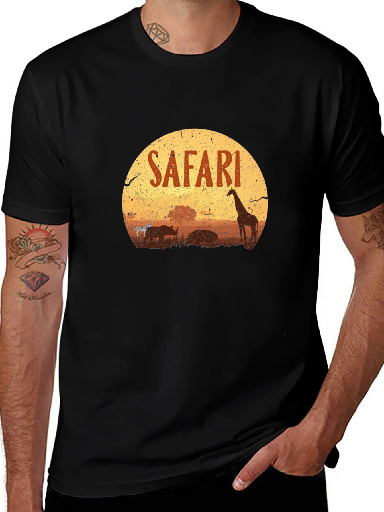 Variant 11 of Safari Graphic T-Shirt - Wildlife Adventure Tee