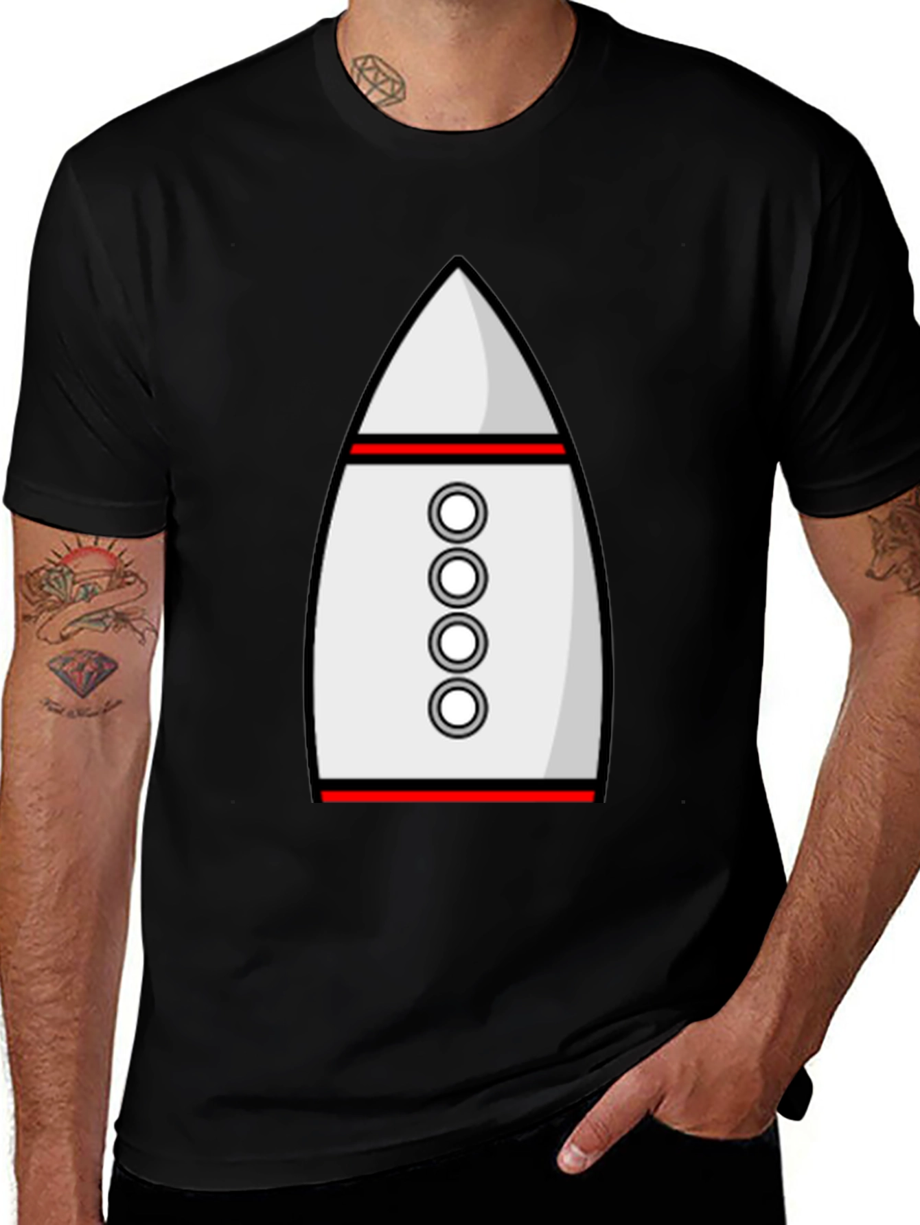 Variant 17 of Rocket Graphic T-Shirt - Blast Off in Style!