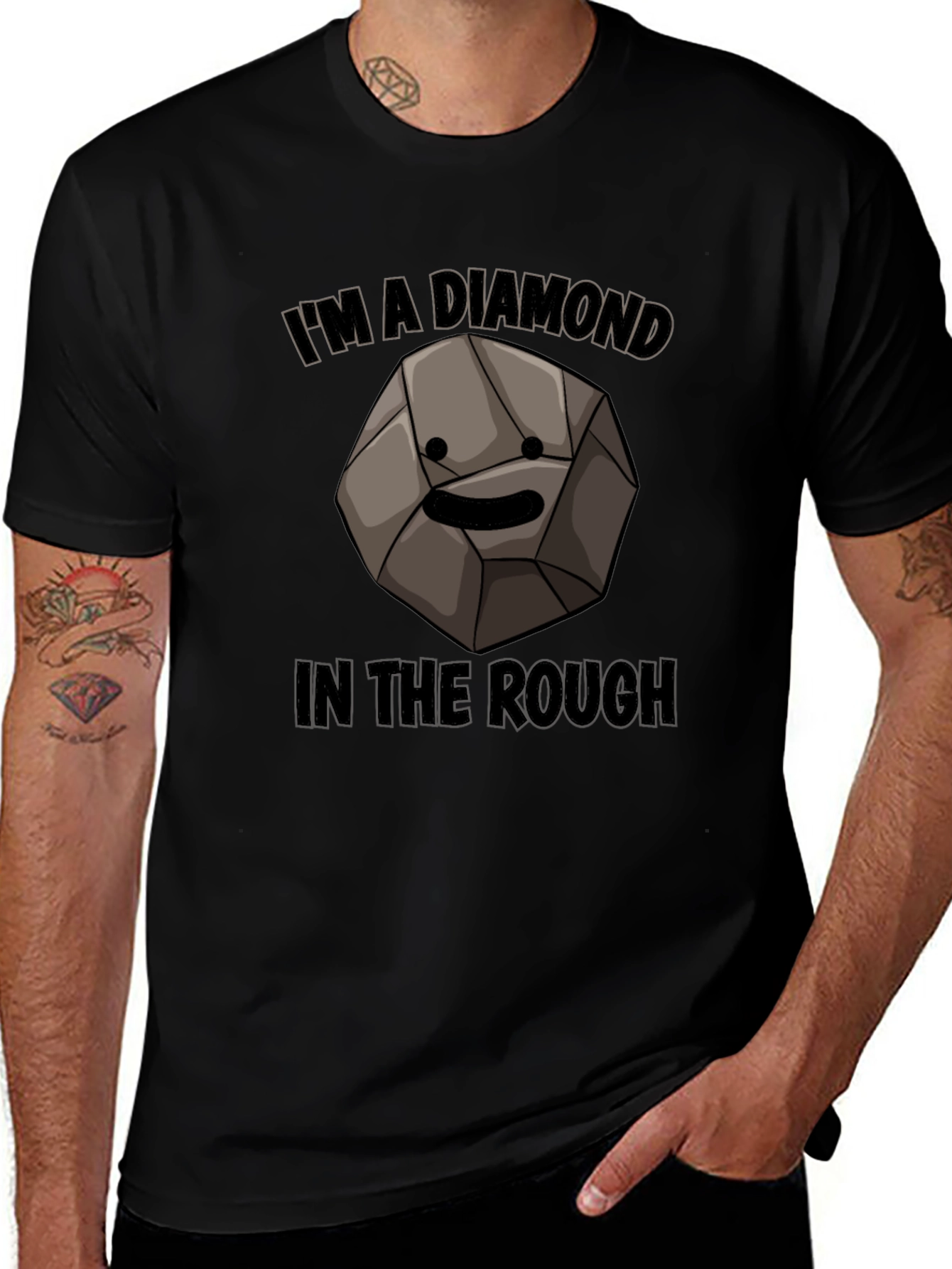 Variant 11 of Diamond in the Rough T-Shirt - Humorous Graphic Tee