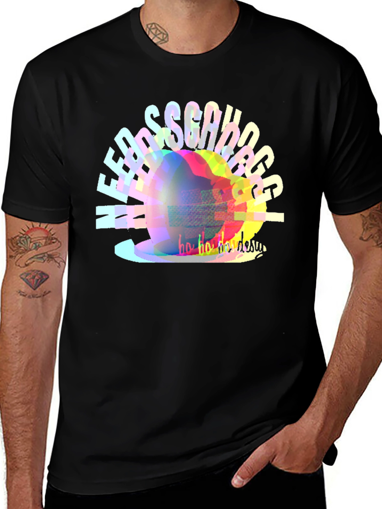 Variant 21 of Needs Garage Shirt - Unique Graphic Print Black Tee