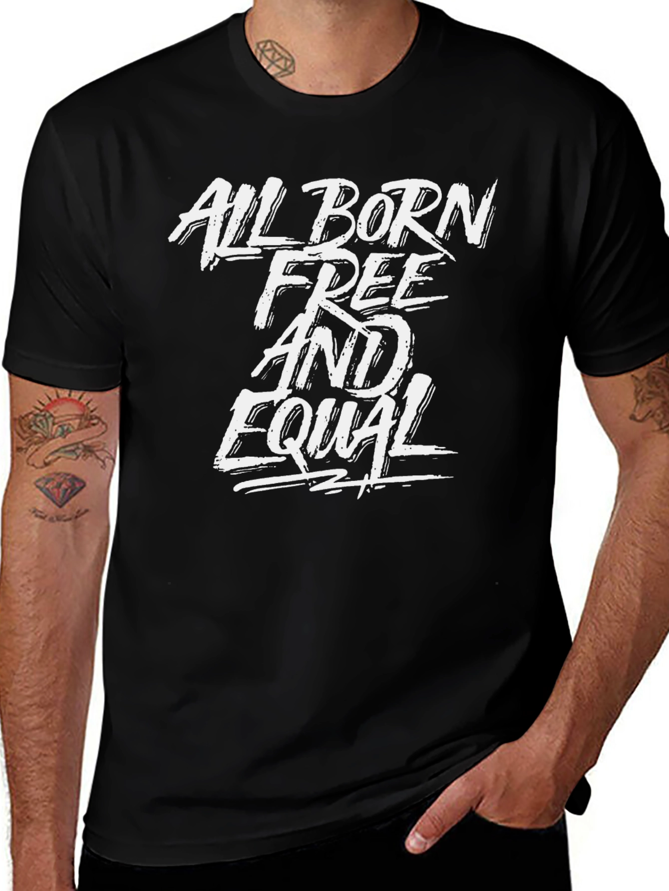 Variant 27 of All Born Free and Equal Graphic T-Shirt