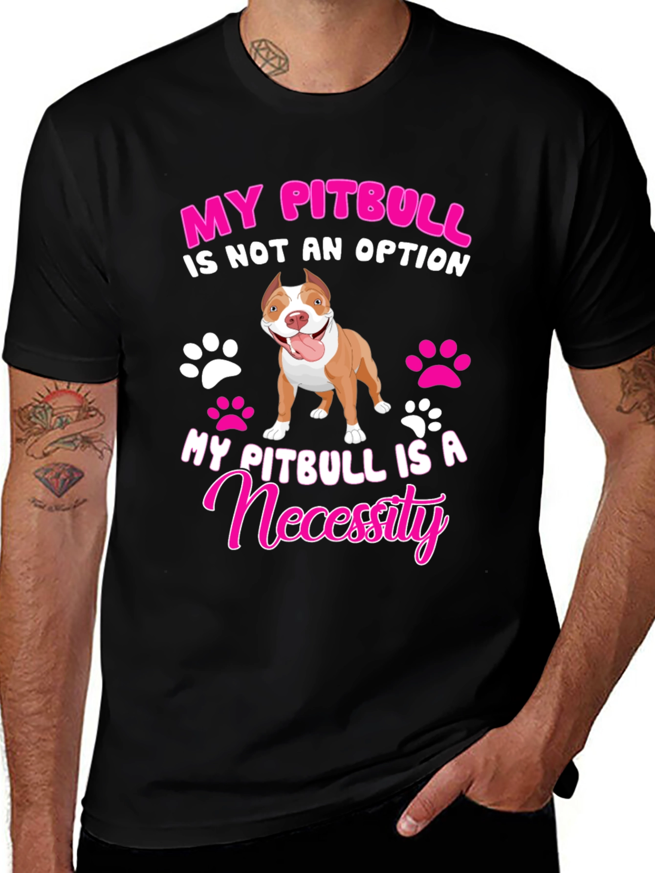 Variant 8 of My Pitbull Is A Necessity Graphic Tee