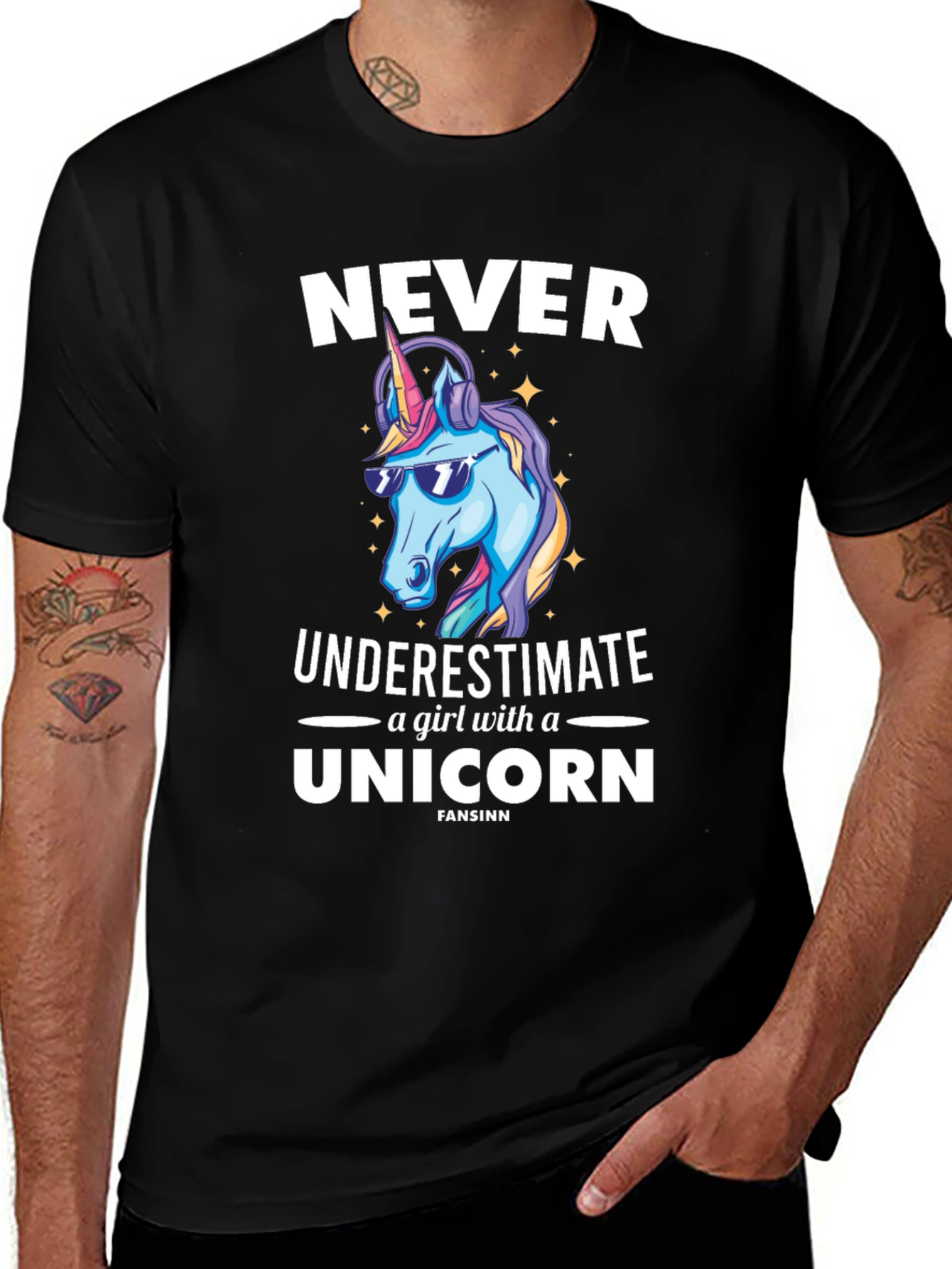 Variant 2 of Never Underestimate Unicorn T-Shirt