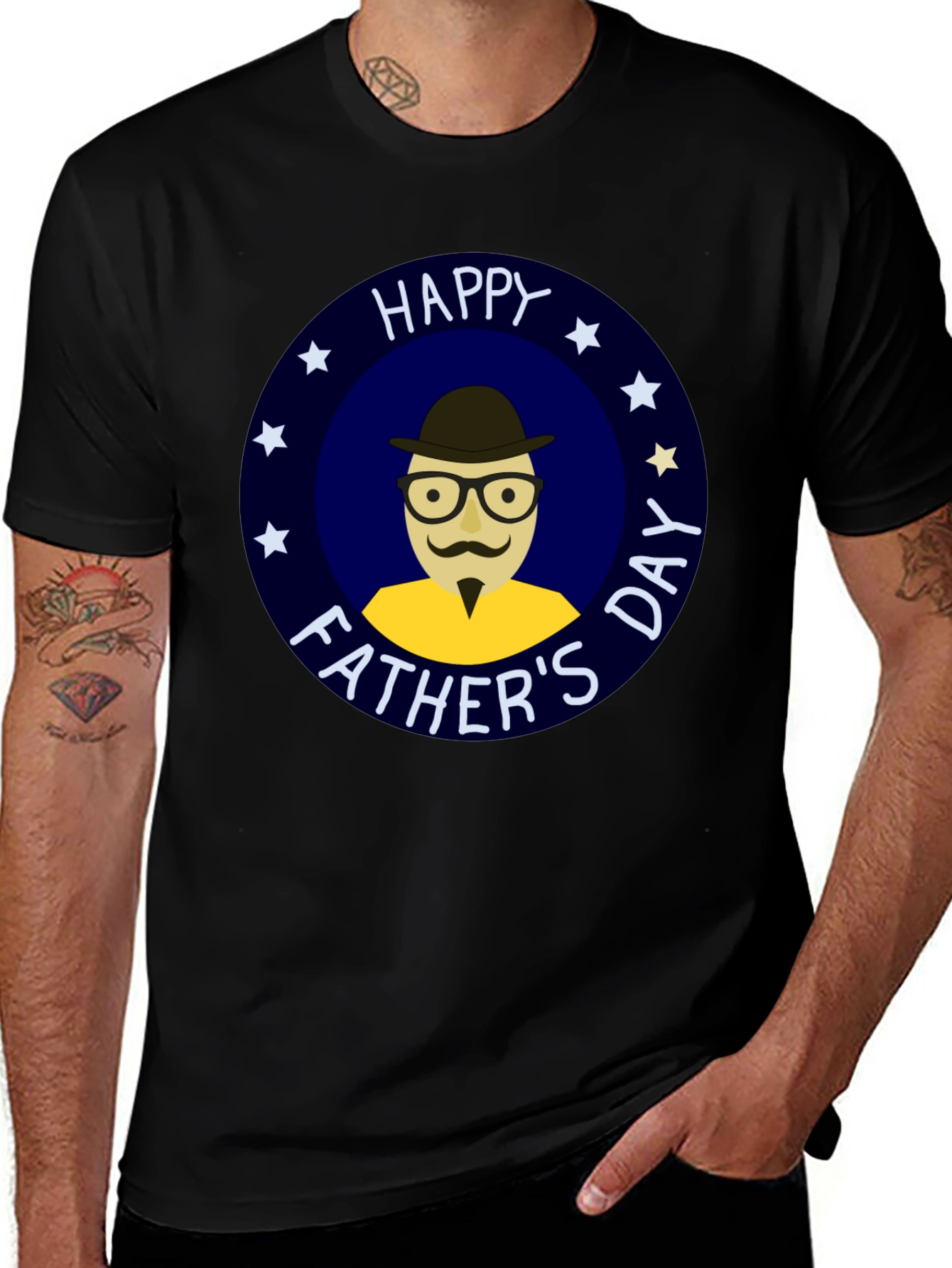 Happy Father's Day T-Shirt - Cartoon Dad