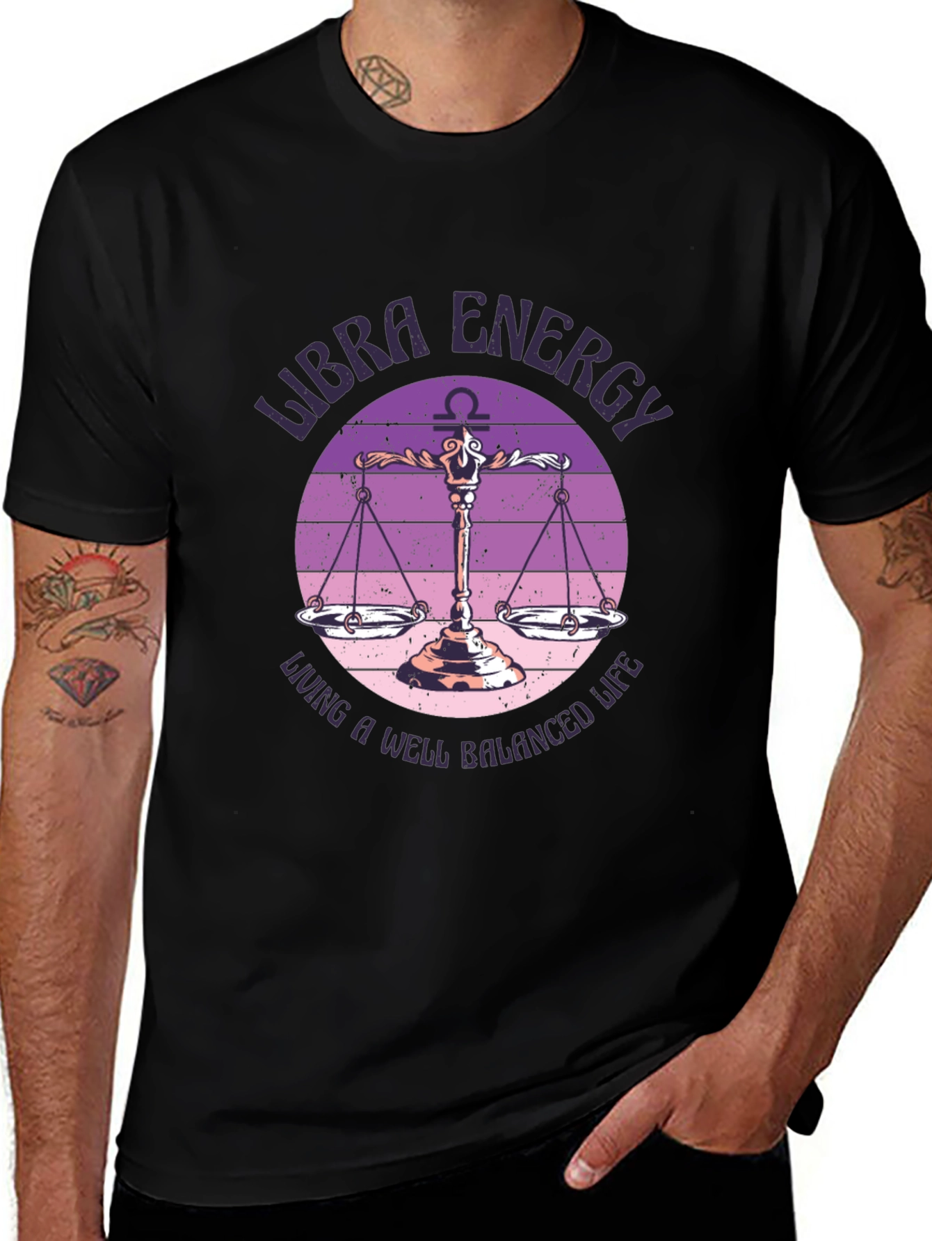Libra Energy Graphic Tee: Balanced Life Shirt