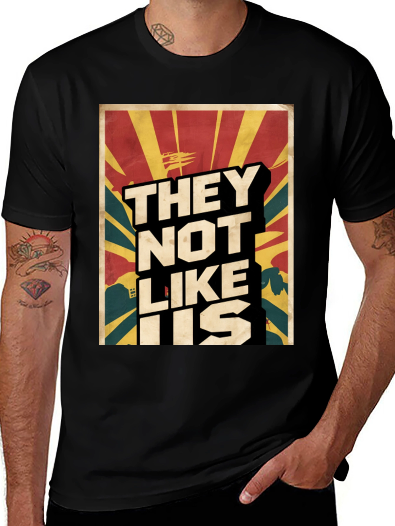 Variant 18 of They Not Like Us Graphic Tee - Black