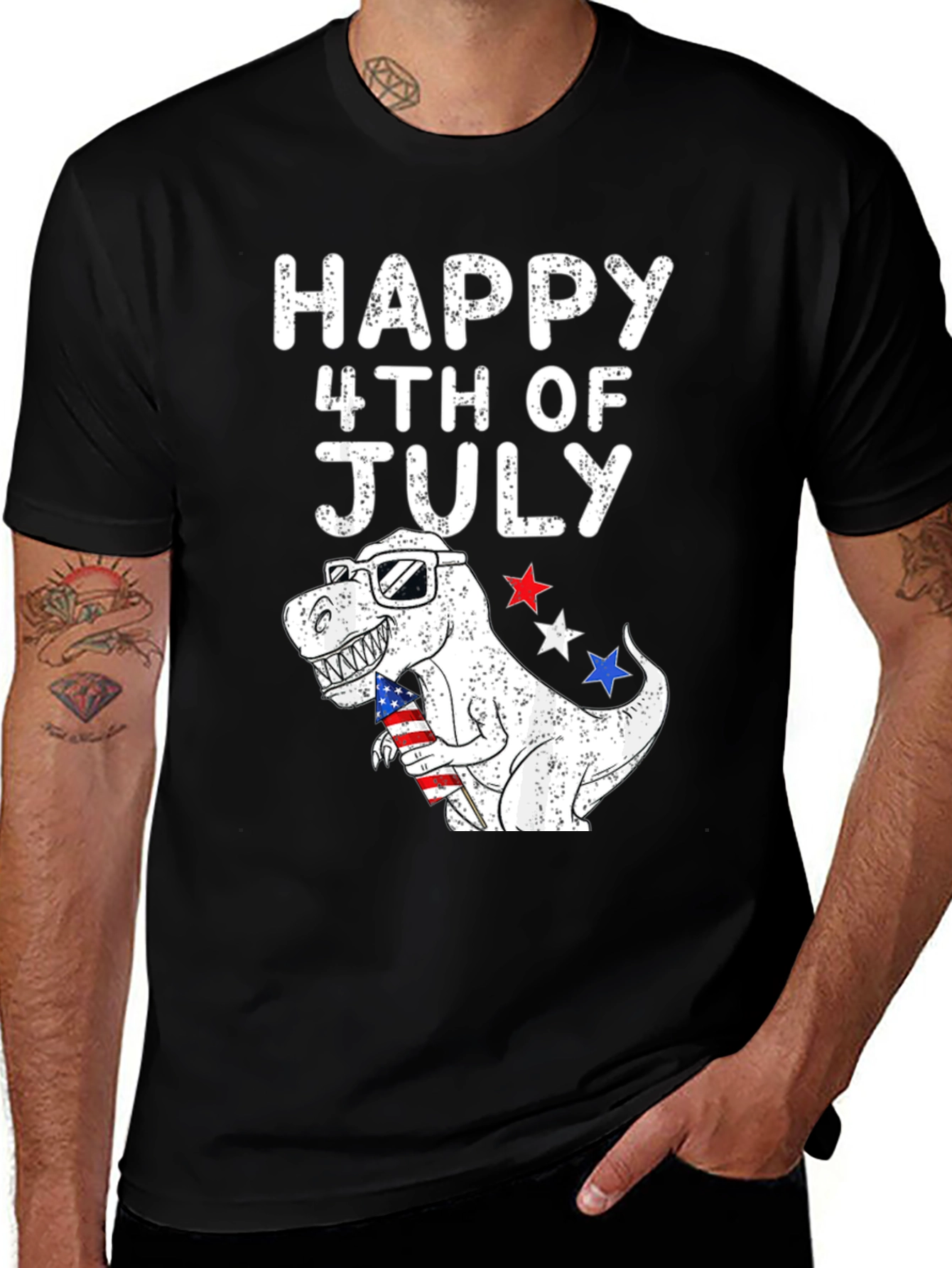 Variant 26 of Patriotic Dino 4th of July T-Shirt