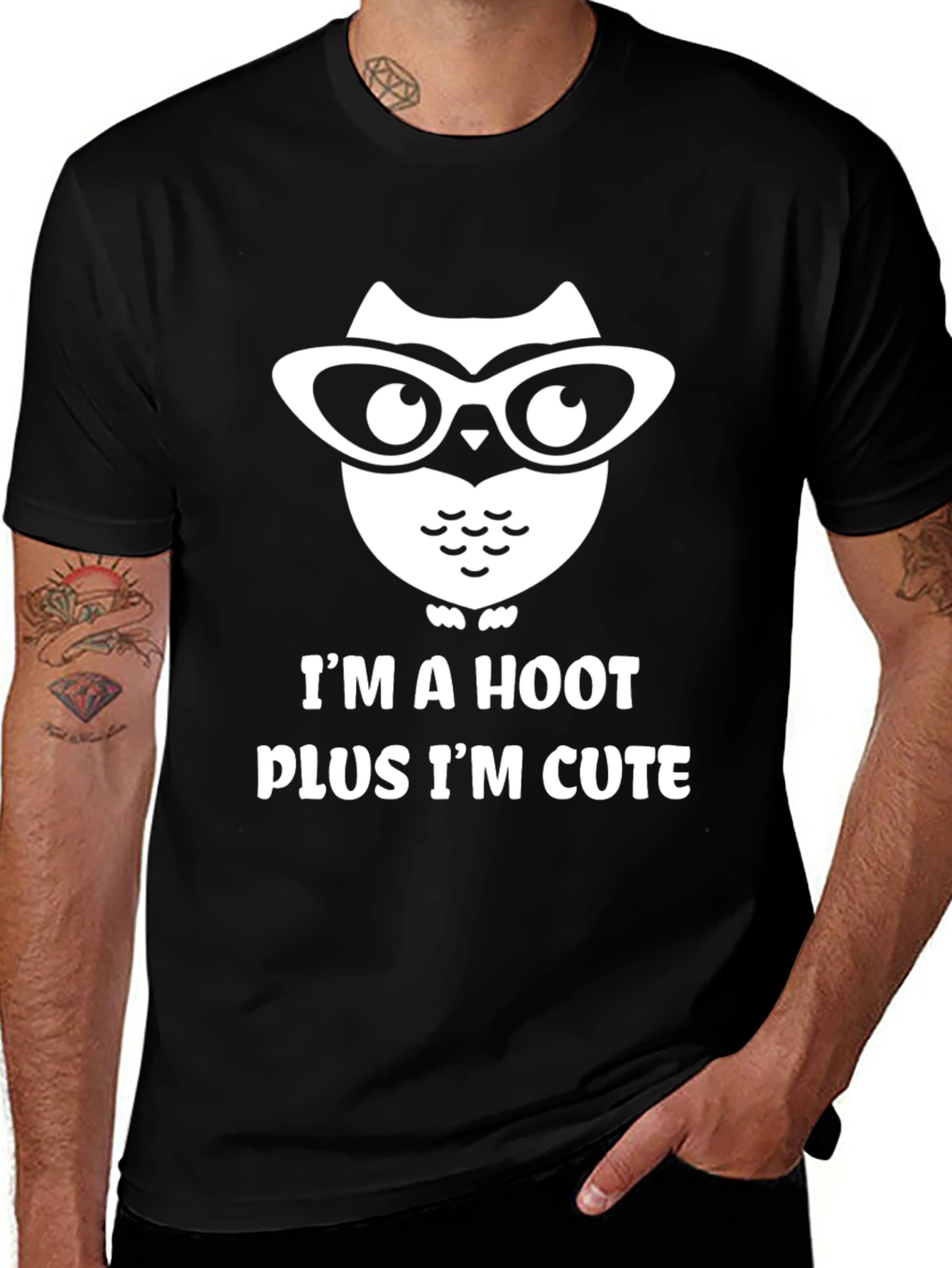 Variant 2 of Funny Owl T-Shirt - I'm a Hoot Plus I'm Cute