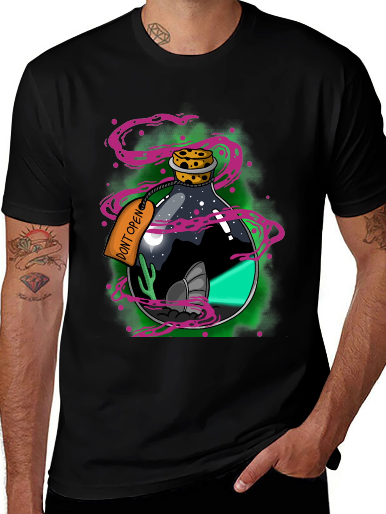 Variant 19 of Mystic Potion T-Shirt - Alien Spacecraft Design