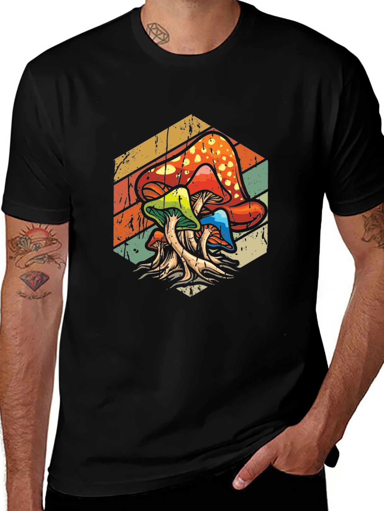 Retro Mushroom Graphic Tee