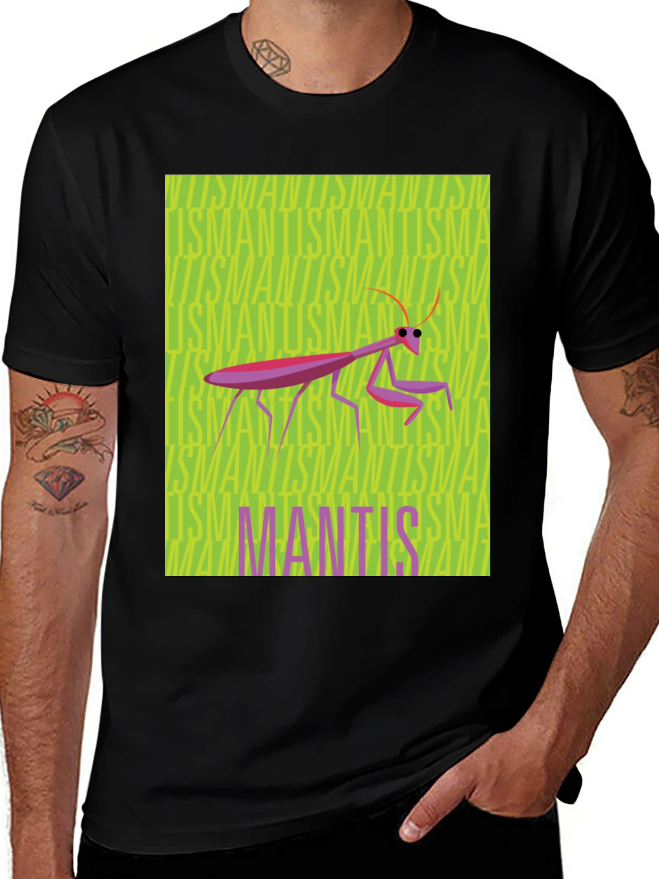 Variant 23 of Mantis Graphic Tee - Unique Insect Design T-Shirt
