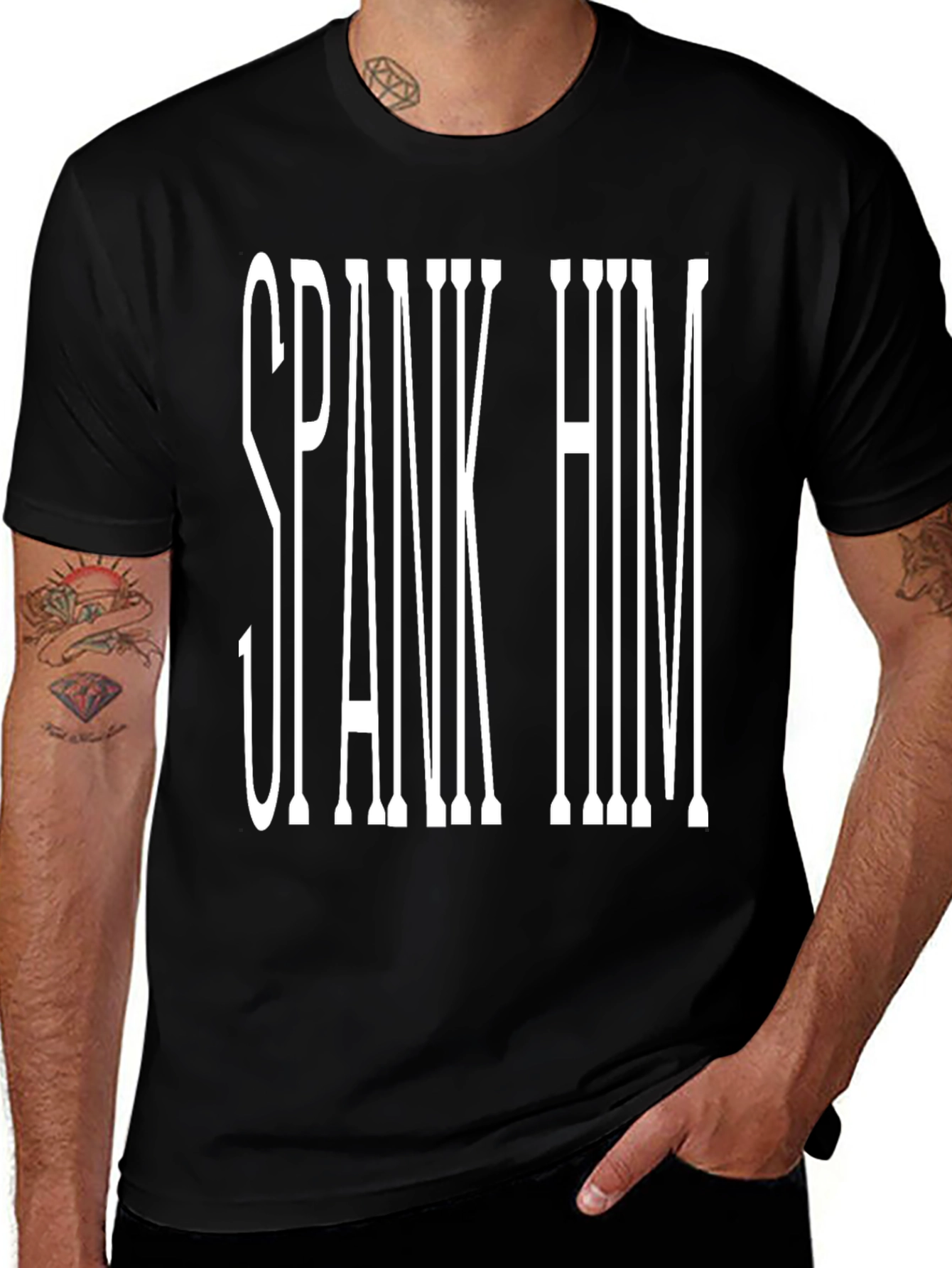 Variant 11 of Spank Him Graphic Tee - Bold Statement T-Shirt