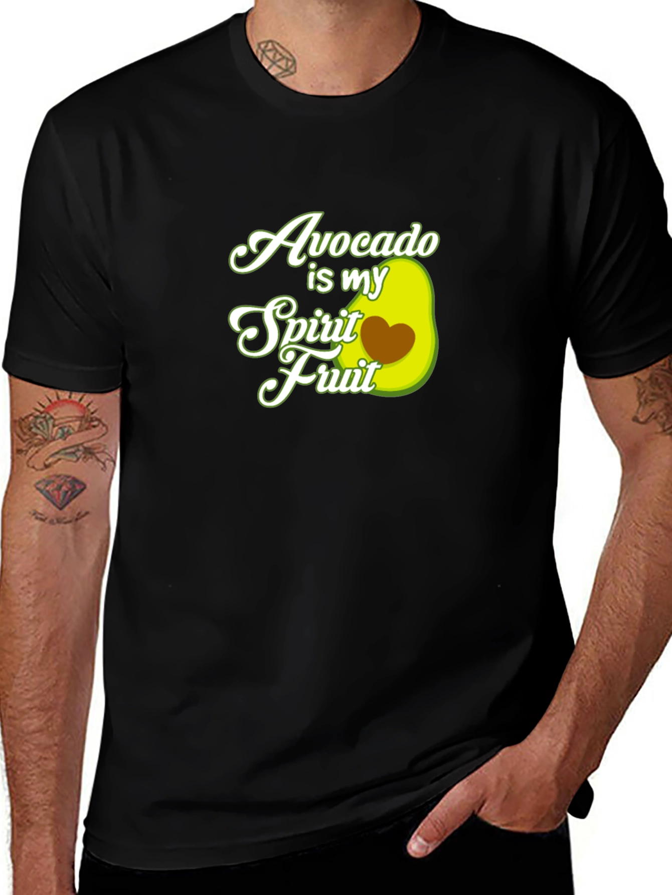 Variant 20 of Avocado Is My Spirit Fruit Graphic T-Shirt