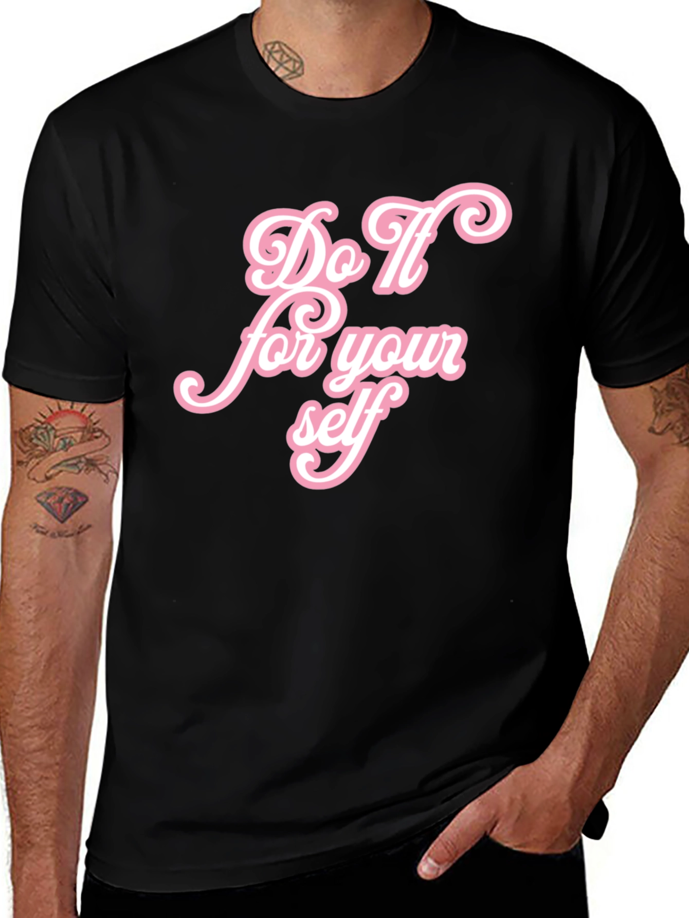 Variant 14 of Do It For Yourself Graphic Tee - Black