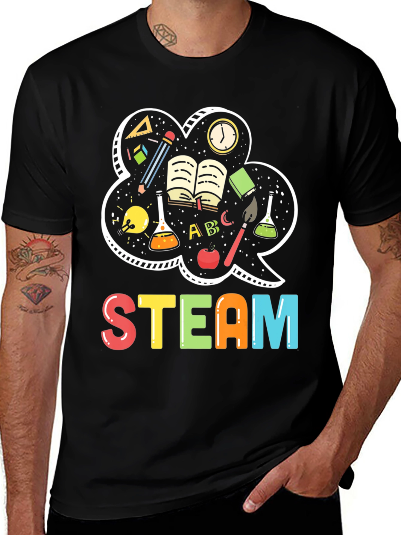 STEAM T-Shirt: Science, Tech, Engineering, Art, Math Tee