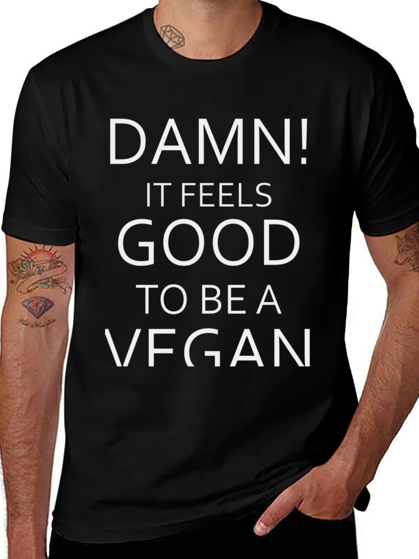 Variant 25 of Damn! It Feels Good To Be A Vegan T-Shirt