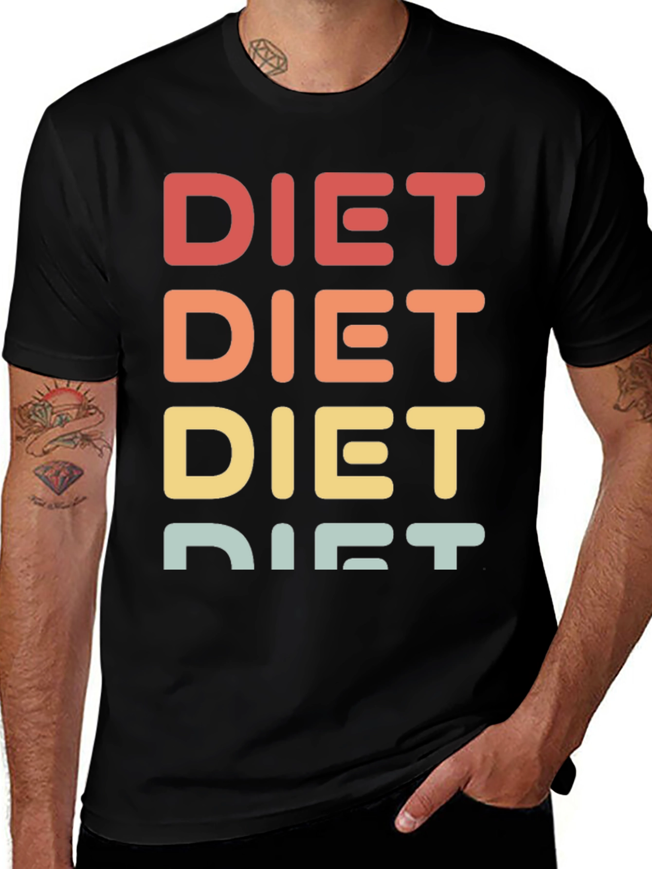 Variant 20 of Retro "DIET" T-Shirt