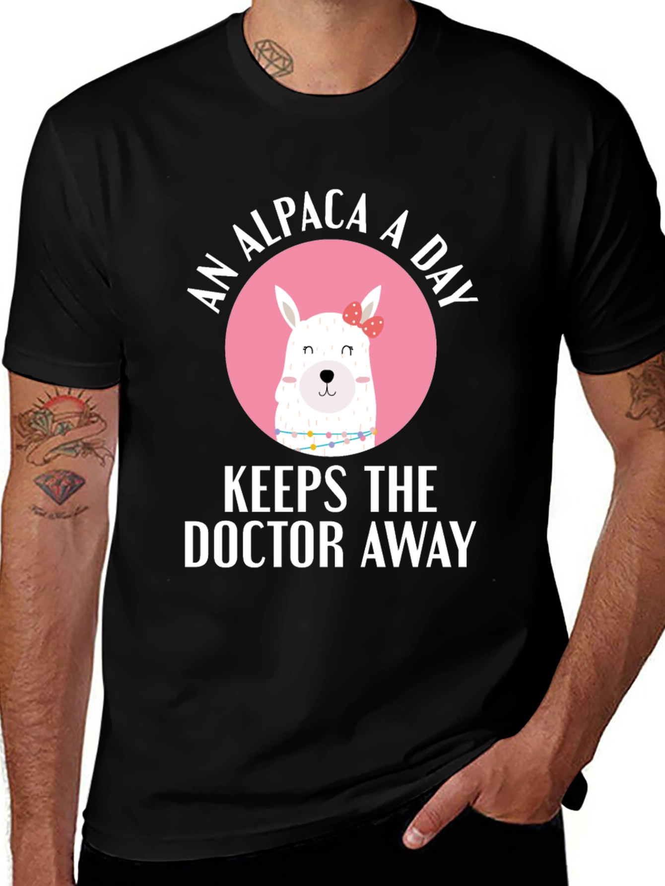 Variant 21 of Alpaca A Day T-Shirt - Keeps The Doctor Away!