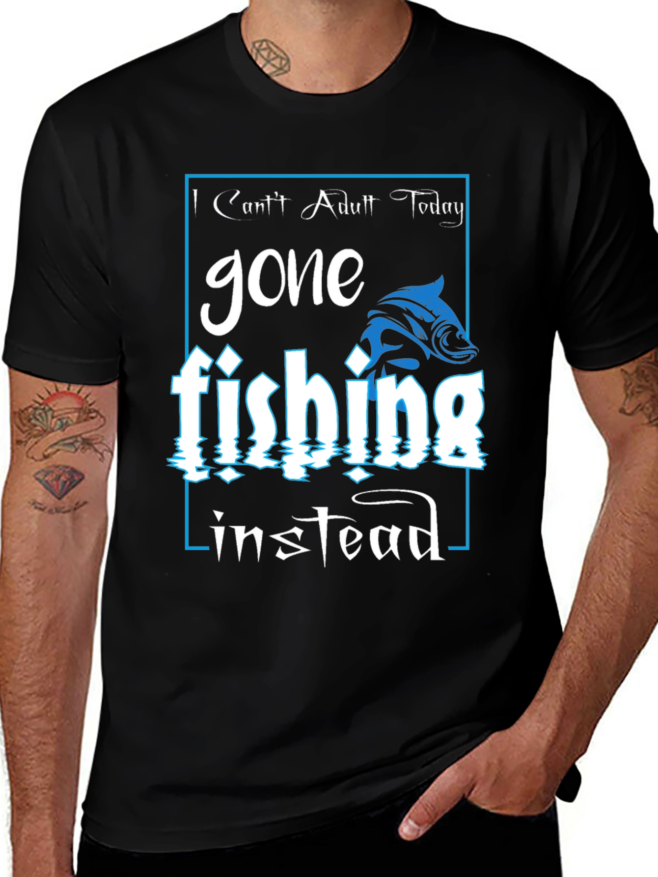 Variant 5 of Gone Fishing Graphic Tee