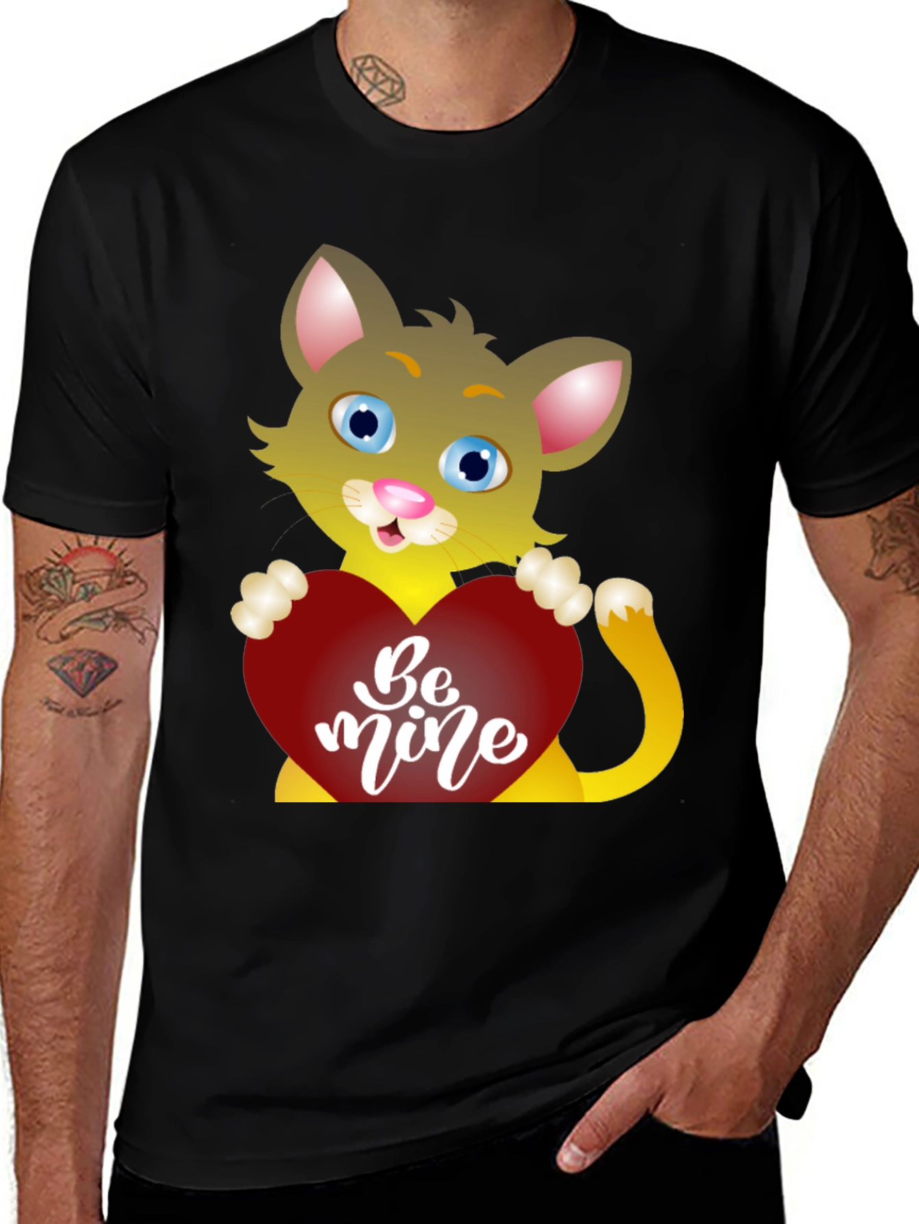 Variant 30 of Cute Cat Be Mine Valentine's Day T-Shirt