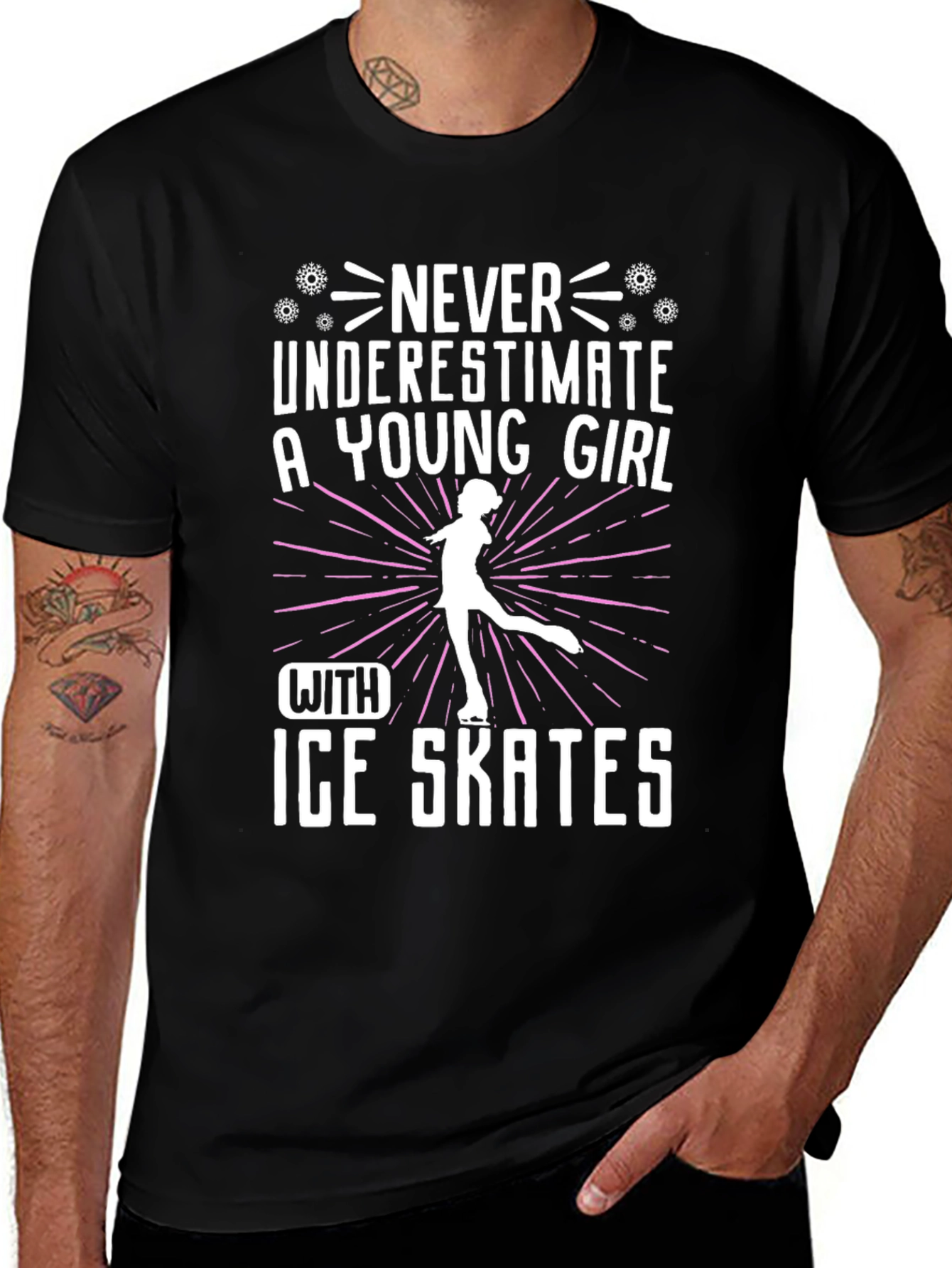 Variant 20 of Never Underestimate Ice Skater Girl T-Shirt