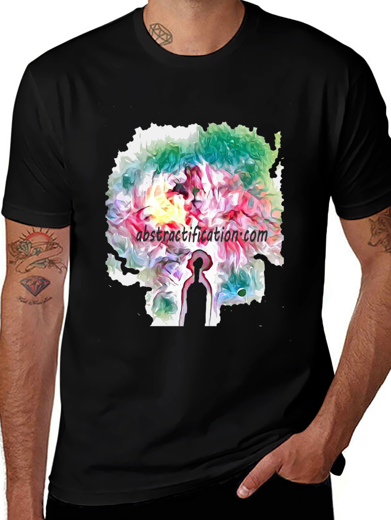 Variant 27 of Abstract Art Graphic T-Shirt - Unique Design