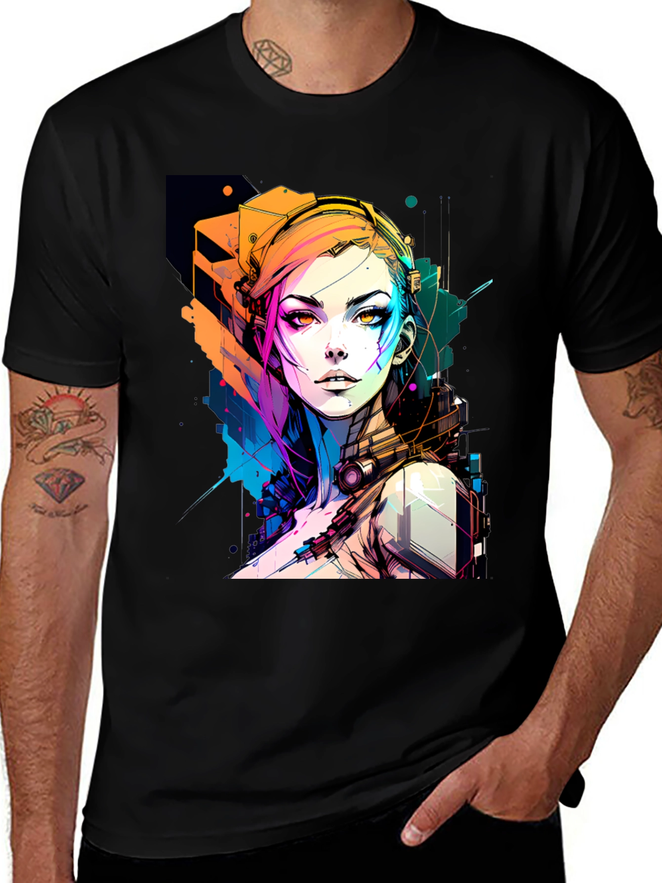 Variant 12 of Cyberpunk Style T-Shirt - Edgerunners Graphic Tee