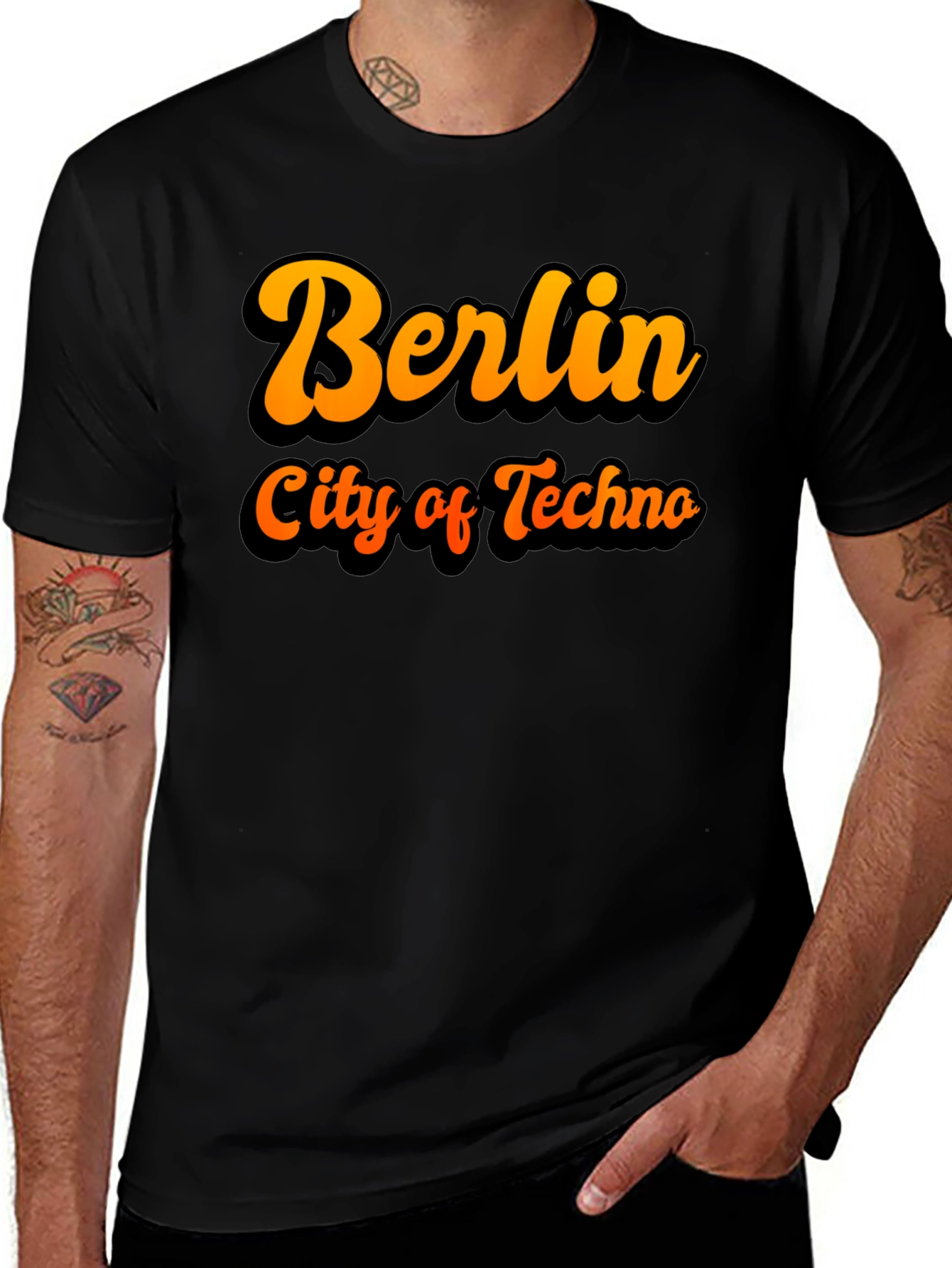 Berlin City of Techno T-Shirt - Black