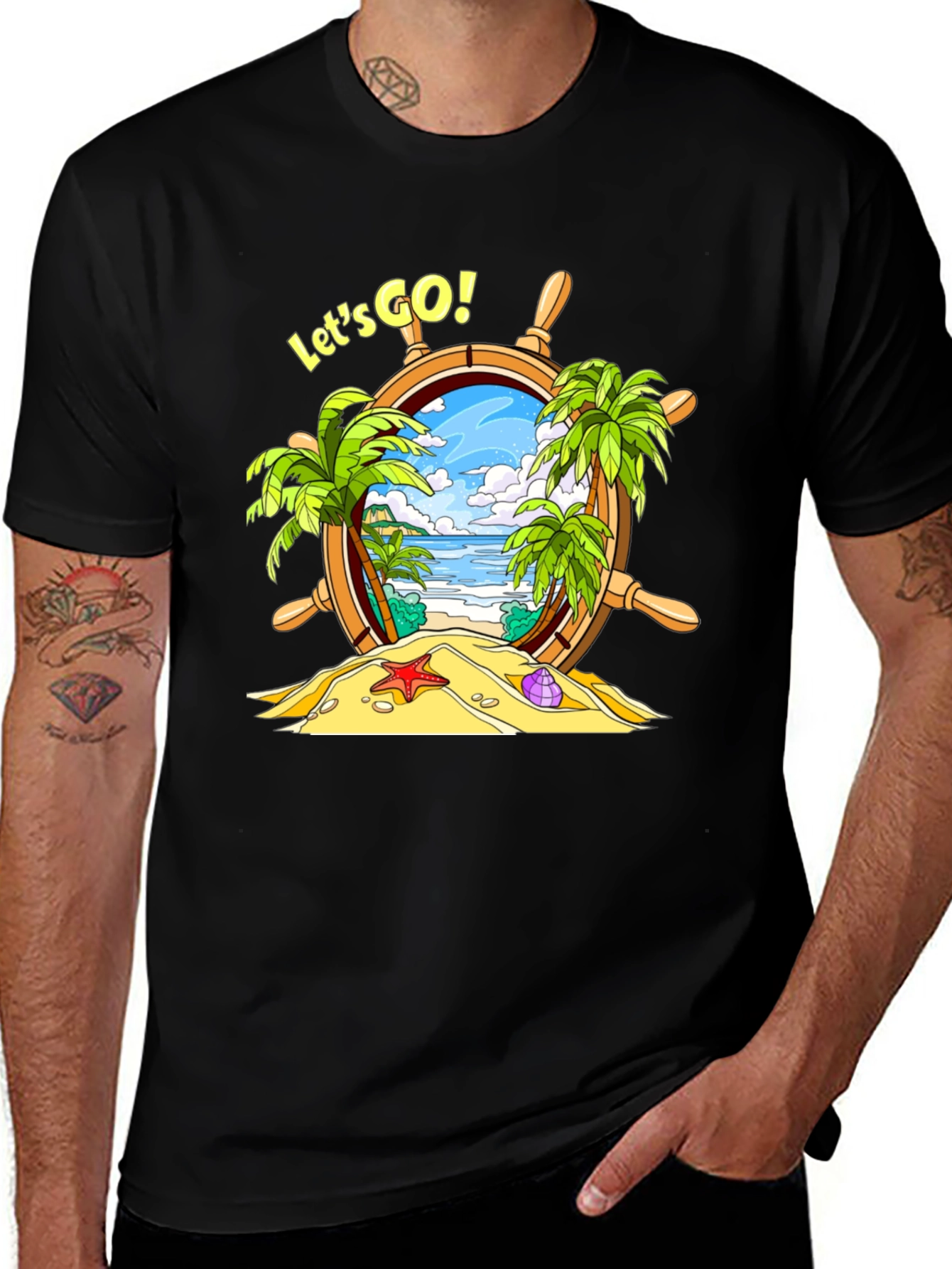 Variant 7 of Let's Go Tropical Beach T-Shirt