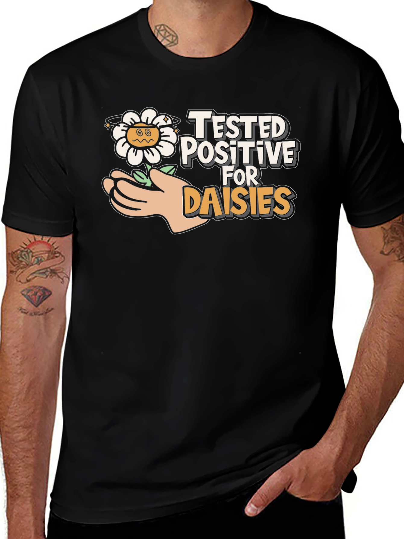 Variant 11 of Tested Positive for Daisies Graphic Tee