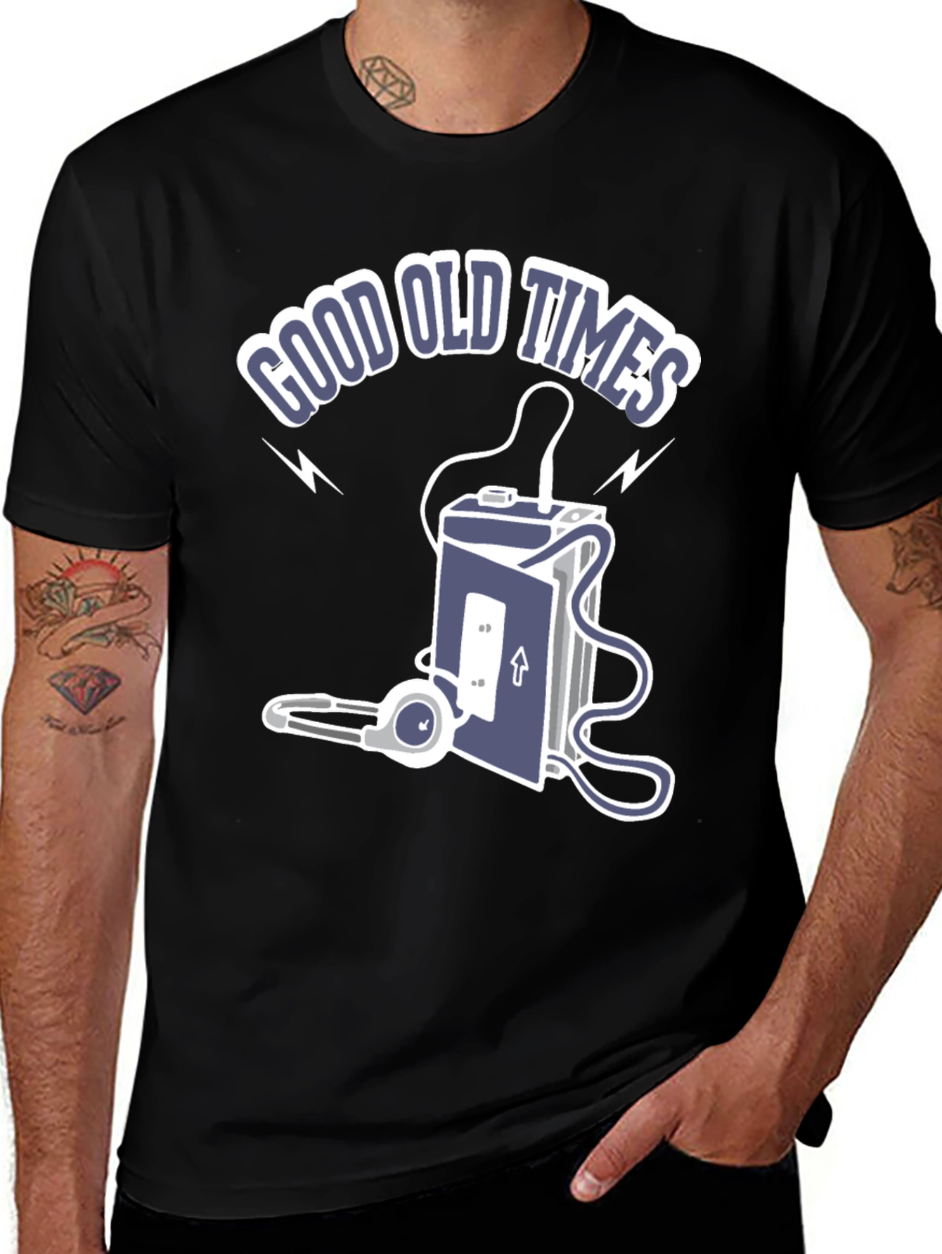 Variant 21 of Retro "Good Old Times" Graphic Tee